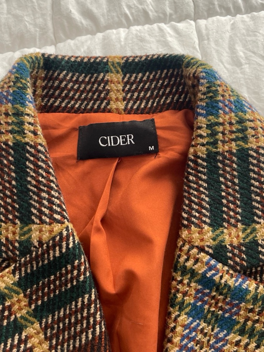 Cider Brown Plaid Blazer & Skirt Set - Picture 3 of 6
